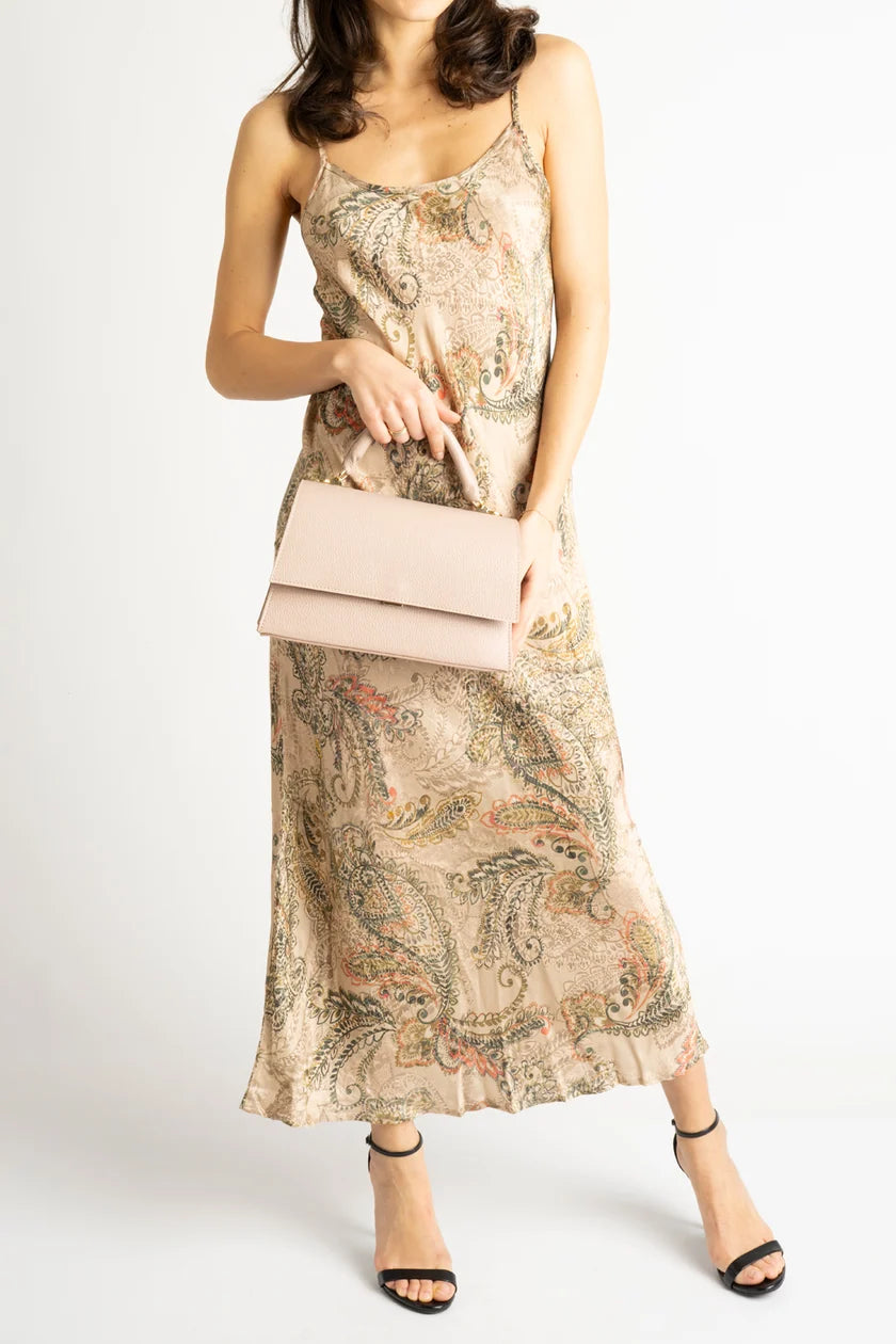ASTRID Sac à main en cuir - Rouge - Noir - Marron -Beige