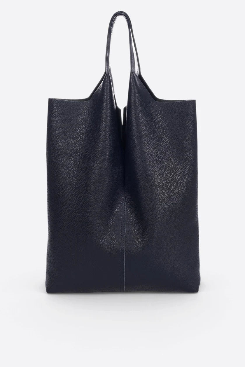 ARINA Sac cabas en cuir - Noir - Marron -Beige
