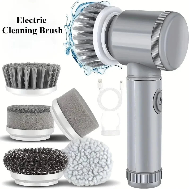 Brosse de Nettoyage électrique sans fil - 5 Tetes Interchangeables