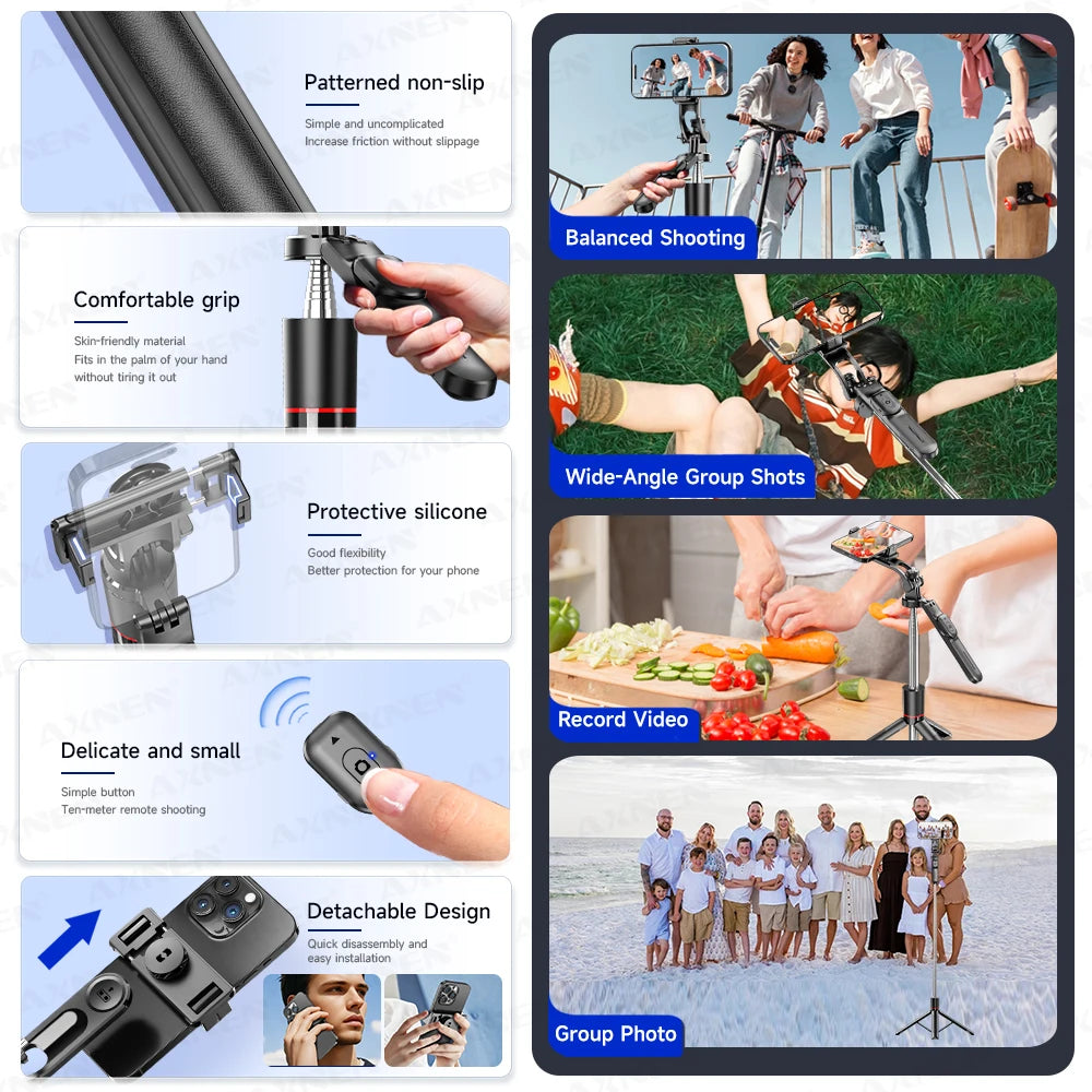 Trépied Smartphone f16 -170cm-telecommande Bluetooth - rotation 360