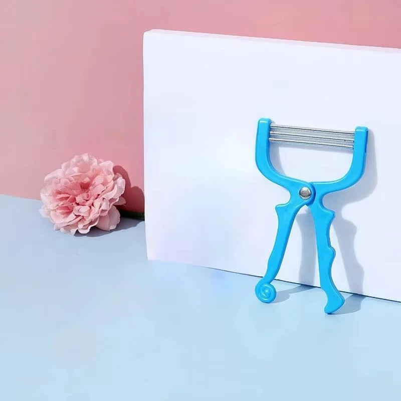 Appareil d'épilation du visage Smooth Skin - Appareil élastique pour l'épilation des lèvres et des sourcils, appareil d'épilation du visage portatif, doux