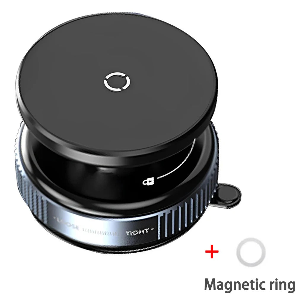 Support de téléphone pour voiture, support de voiture intelligent à vide magnétique Magsafe 360 ° Support de ventouse magnétique à absorption sous vide pour voiture