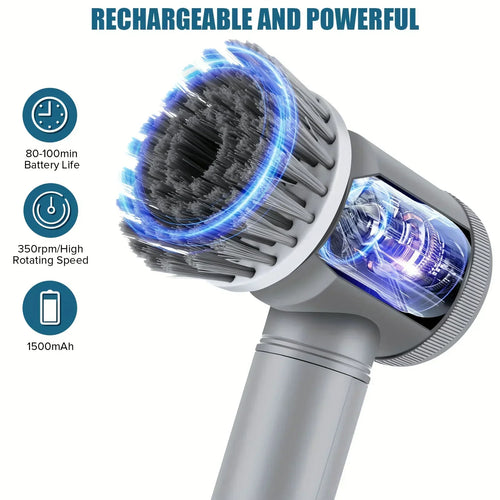 Brosse de Nettoyage électrique sans fil - 5 Tetes Interchangeables