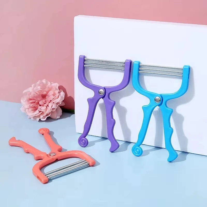 Appareil d'épilation du visage Smooth Skin - Appareil élastique pour l'épilation des lèvres et des sourcils, appareil d'épilation du visage portatif, doux