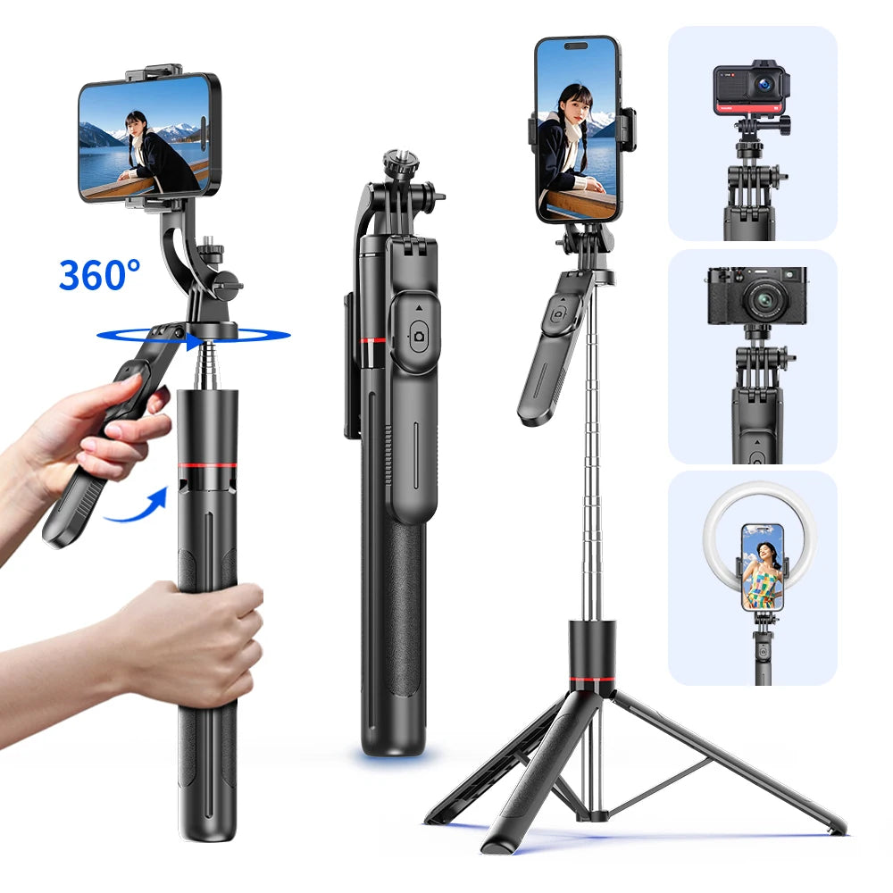 Trépied Smartphone f16 -170cm-telecommande Bluetooth - rotation 360