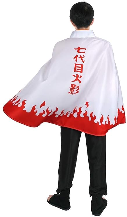 Naruto Uzumaki 7th Hokage Cloak Cosplay Costume