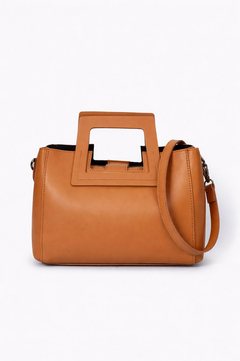 ANTHEA Sac à main en cuir - Noir - Bleu - Marron