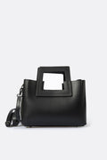 ANTHEA Sac à main en cuir - Noir - Bleu - Marron