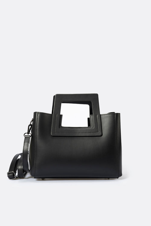 ANTHEA Sac à main en cuir - Noir - Bleu - Marron